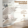 Shoe Storage Cabinet with 3 Flip Drawers, Narrow and Slim, 9-12 Pair of Shoes Organizer for Hallway, Entryway, White