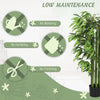 4.6FT Artificial Bamboo Tree Set of 2, Decorative Faux Plant in Nursery Pot, Faux Tree for Home Indoor Decor