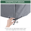 Patio Furniture Covers, Waterproof, Windproof and Anti-UV 300D Oxford Fabric Large Outdoor Furniture Cover for Outdoor Sectional Sofa Set, 97