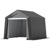 7' x 12' Outdoor Storage Shed Portable Garage with Roll-up Door for Motorcycle, Bike, Garden Tools