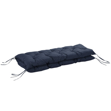 2 Seater Garden Bench Cushion, Soft Thick Outdoor Non-Slip 2 Seater Soft Pad With Backrest for Garden Patio, 52