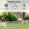 Galvanized Raised Garden Bed, Outdoor Planter Box for Vegetables, Flowers, Herbs, 4' x 2' x 1', Silver