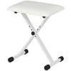 Banc de piano ajustable, pliant style X avec siège rembourré, patins antidérapants, chaise de clavier, noir