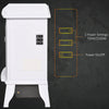 Electric Fireplace Heater, Freestanding Fireplace Stove with Realistic Flame Effect, Overheat Safety Protection, 750W/1500W, White