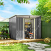 6' x 8.5' Outdoor Metal Garden Shed Utility Tool Storage Steel Backyard House