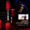 Soozier 4-in-1 Free Standing Punching Bag, Height Adjustable Boxing Bag with 2 Speed Balls, 360° Reflex Bar, Red