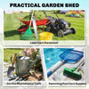 4x5 Lean to Garden Shed with Window Lockable for Garden Tool Storage