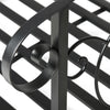 6FT Steel Garden Bridge with Safety Siderails, Decorative Arc Landscaping Bridge for Backyard Creek Stream Pond, Black