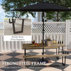 5.7 FT Outdoor Picnic Table with 2