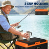 12 Volt Car Refrigerator, 53QT Car Fridge Electric Cooler, 12/24V DC and 100-240V AC, -68-68 ℉, Portable Refrigerator