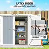 5' x 3' Metal Garden Storage Shed, Tool House with Double Doors for Backyard, Patio, Lawn