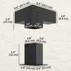 8PCS Pergola Kit, Pergola Brackets with 3-Way & 4-Way Corner Brackets for 4
