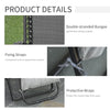 Reclining Zero Gravity Chair with Adjustable Backrest, Folding Garden Sun Lounger, Outdoor Recliner with Removable Cushion and Headrest, Light Grey