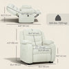 Massage Recliner Chair, Power Recliner with Quiet Brushless Motor, Remote, Pockets, 2 Memory Positions