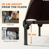 Elevated Dog Bed with Canopy Raised Dog Bed  Washable Mesh Steel Frame 41.7