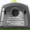 Bike Storage Shed Tent, Portable and Waterproof with 210D Oxford Fabric and Carry Bag for 3-4 Bicycles, Dark Grey