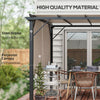 12' x 10' Outdoor Patio Gazebo Pergola with Retractable Canopy Roof, Steel Frame with Stakes, Unique Design, Light Brown