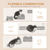 4PCs Cat Wall Shelves with Steps, Scratching Posts, Ladder, Platforms, Toy Balls