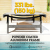Outdoor Lounge Chair Set of 2, Tanning Chair with Wheels, Breathable Mesh for Patio, Backyard, Poolside