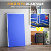 Soozier 9' x 5' Full Size Table Tennis Table, Folding Ping Pong Table with Paddles and Balls
