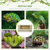 Wooden Reptile Terrarium with Sliding Door for Chameleon, Lizard, Snake, Frog, Turtle, 31.5