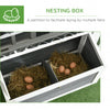 Wooden Chicken Coop with Run for 1-2 Chicken, Bunnies, Ducks