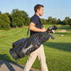 Ultra-Lightweight Golf Stand Bag with 6-Way Dividers and Cooler Pocket, All-Weather Men's Golf Bag, Blue