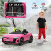 Ride-On Toy On Car with Remote Control, 12V 3.1 MPH Electric Ride for Kids w/ Suspension System, Horn Honking, Pink