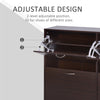 Flip Down Shoe Storage, Multi Cabinet, Wooden Shoe Rack, Entryway Shelf, 4 Drawer Organizer, Freestanding Unit, Brown