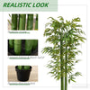 6 FT Artificial Tree Bamboo Tree Fake Plants in Pot for Home Office Living Room Decor, Green