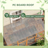 Cat Catio, Large Outdoor Cat Enclosure with 2 Condos, Jumping Platforms, Waterproof Roof, Orange