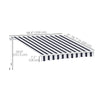 8' x 7' Retractable Awning, Patio Awnings, Sunshade Shelter with 280 g/m² UV & Water-Resistant Fabric and Aluminum Frame for Deck, Balcony, Yard