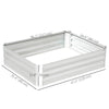 Galvanized Raised Garden Bed, 4' x 3' x 1' Outdoor Metal Planter Box, Raised Bed for Growing Flowers and Herbs
