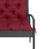 Porch Swing Cushion Garden Bench Cushion with Backrest, Non-Slip 2-seater Soft Pad, Swing Chair Mat Replacement for Indoor and Outdoor, 39.4