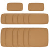 Outdoor 14pc Patio Rattan Sofa Set Cushion Polyester Cover Replacement Set - No Cushion Included Beige | Canada