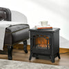 Freestanding Electric Fireplace Stove Heater with Realistic Flame Effect, Overheat Protection, 750W/1500W