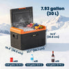 12 Volt Car Refrigerator, 53QT Car Fridge Electric Cooler, 12/24V DC and 100-240V AC, -68-68 ℉, Portable Refrigerator