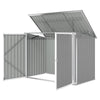 6x3 ft Garbage Can Shed, Horizontal Garbage Can Organizer with Double Door and Lid Rubbish Cover, for 2 Trash Cans