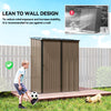 5' x 3' Outdoor Storage Shed, Steel Garden Shed with Single Lockable Door, Tool Storage Shed for Backyard