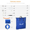 7 Pcs Dog Agility Kit w/ Tunnels, Weave Poles, Adjustable Hurdles, Jump Ring, Pause Box, Whistle, Carry Bag, Blue