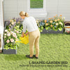 L-Shaped Raised Garden Bed, 82