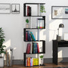 5-Tier Geometric Bookcase Display Shelf Storage Shelf Modern Room Divider Living Room Home Office Furniture, White