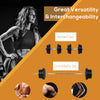Soozier 145lbs Dumbbell & Barbell Adjustable Set Plate Bar Clamp Rod Home Gym Sports Area Exercise