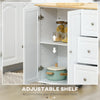 Kitchen Island on Wheels, Kitchen Cart with Drop Leaf, Drawers