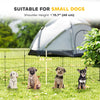 Foldable Metal Exercise Dog Playpen, Expandable Pet Fence Indoor Outdoor Use for Small Dogs, 20