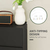 4 Drawer Chest Storage Cupboard Freestanding Drawer Unit, Black