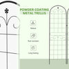 2 Pcs Garden Trellis for Climbing Plants, Outdoor Metal Trellis Plant Support Trellises for Patio, Lawn, Backyard