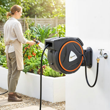 Retractable Garden Hose Reel, 1/2
