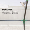 Portable Mini Tunnel Greenhouse Garden Warm House with 2 Windows Steel Frame PE Cover, 47