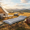 Sleeping Mat, Camping Mat Pad with Elastic Straps, Light Grey